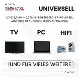 TronicXL Fernsehkopfhörer Silber