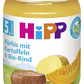 HiPP Menü Kürbis mit Kartoffeln & Rind ab dem 5. Monat