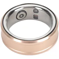 Smart Health Ring, Smart Ring Health Tracker mit NFC Funktion, BT 5.1, Schlafkörpertemperaturüberwachung Schrittzähler IP68 Smart Ring, Fitness Tracker Smart Ring für Frauen (Gold)