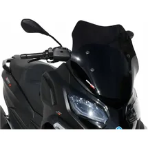 Ermax Scooterscheibe Sport Acrylic durchsichtig Schwarz getönt für PIAGGIO MP3 400/530 Exclusive Motorradscheibe