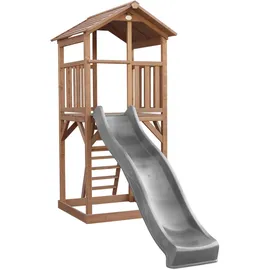 Axi Spielturm Beach Tower Braun mit grauer Rutsche