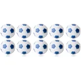 Kübler Sport Tischfußball Kickerbälle, farbig, 10er-Set, Weiß / Blau - Weiß / Blau