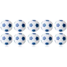 Kübler Sport Tischfußball Kickerbälle, farbig, 10er-Set, Weiß / Blau - Weiß / Blau