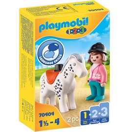 Playmobil 1.2.3 Reiterin mit Pferd 70404