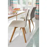 Esszimmerstuhl "Dalea", bunt (schlamm, beige, eichefarben), B:45cm H:91cm T:55cm, Kunstleder;weicher Webstoff mit feiner Struktur aus 100% Polyester, GUIDO MARIA KRETSCHMER HOME & LIVING, Stühle, Esszimmerstuhl, im 2er, 4er oder 6er-Set, Küchenstuhl