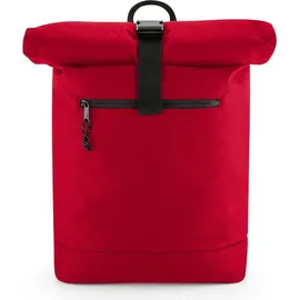 BagBase BG286 | Recycled Roll-Top Backpack, 32 x 44 x 13 cm - Farbe: Classic Red - Größe: 32 x 44 x 13 cm - Rot
