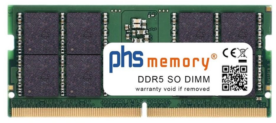 PHS-memory RAM für Asus ExpertBook Flip B5402FBA-XVE75T Arbeitsspeicher 32GB - DDR5 - 4800MHz PC5-38400-S - SO DIMM