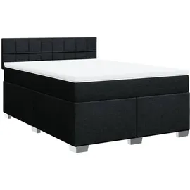 vidaXL Boxspringbett 140 x 200 cm Schwarz