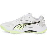 Puma Solarstrike II Hallen-Sportschuhe Hallenturnschuh, White-Fizzy light/PUMA black 37.5