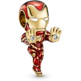 Pandora x MARVEL Charm Iron Man Silber vergoldet 760268C01