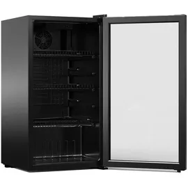 Yuna Cool-View GKS90 Getränkekühlschrank 89 l 830 mm hoch Schwarz