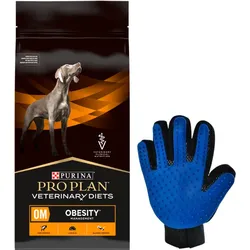 Purina Pro Plan Veterinary Diets OM Obesity Management 12kg + Kämm Handschuh GRATIS