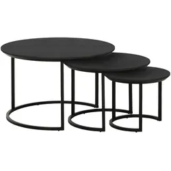 Couchtisch 3er Set  Dover ¦ schwarz