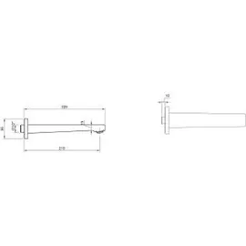 Villeroy & Boch Architectura Square Wanneneinlauf Chrom