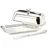 Edzard Butterdose Mary 8x13 cm, Silberglanz, mit Buttermesser