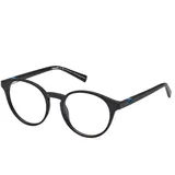 Timberland Rund Kunststoff Brillen in Matte Black für Unisex, Brille mit Sehstärke, optional mit Sonnenbrillen tönung oder Blaulichtfilter (Modell TB1826)
