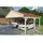 SKANHOLZ Doppelcarport Fichtelberg 6,18 x 5,66 m rot mit Pfostenanker