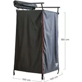 VICKYWOOD Duschzelt 100cm Schwarz