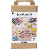 Creativ Company DIY Sets Plastikschrumpffolie Kreativ Mix Plastikschrumpfplatten , Accessoires, Kreativ Box
