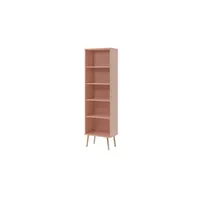Möbel Kraft Bücherregal 46 x 180 cm Buche rosa/pink