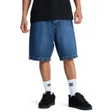 DC Shoes Jeansbermudas DC SHOES "Baggy", Herren, Gr. 32(M), stone indigo, Obermaterial: 75% Walkfrottier, 25% Walkfrottier;, Jeans