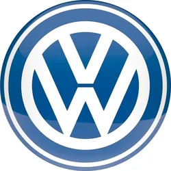 Blechschild VW Logo rund