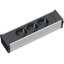Steckdoseneinheit Coni,3 x Schuko, Deutschland, Österreich, Niederlande