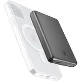 Cellular Line Cellularline MagSafe Wireless Power Bank MAG LITE 10000 mAh Powerbank USB Typ-C kabelloses Laden Grau