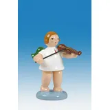 Rudolphs Schatzkiste Holzfigur Engel mit Geige und Krone Höhe 6cm NEU Holzengel Instrument Seiffen Erzgebirge Figur Dekoration Holzfiguren Weihnachten Fensterschmuck Spielzeug Deko Weihnachtsfigur