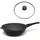 Hoffmann STONIQ Wokpfanne Ø 30 cm – PFAS-frei, Aluguss Wok mit abnehmbarem Stiel, IQ-SHIELD Antihaftbeschichtung, induktionsgeeignet, backofenfest 300 °C – Made in Germany WOK (mit Deckel)