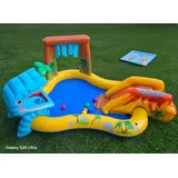Intex Spielcenter Dino Kinderpool mit Rutsche Wasserspritze Wasserfall Wet Set