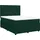 vidaXL Boxspringbett 140 x 200 cm Dunkelgrün