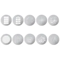 Aputure 10 Gobo Kit für Spotlight Mount Sets, Blendenschirme B-Größe
