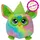 Hasbro Furby Plüschrucksack 27 Cm Grün Grün One Size - Grün