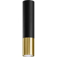 Sollux LOOPEZ 1xGU10 29 cm schwarz/gold