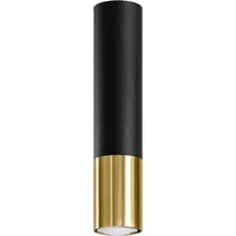 Sollux LOOPEZ 1xGU10 29 cm schwarz/gold