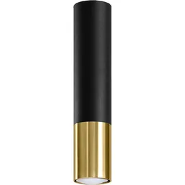 Sollux LOOPEZ 1xGU10 29 cm schwarz/gold