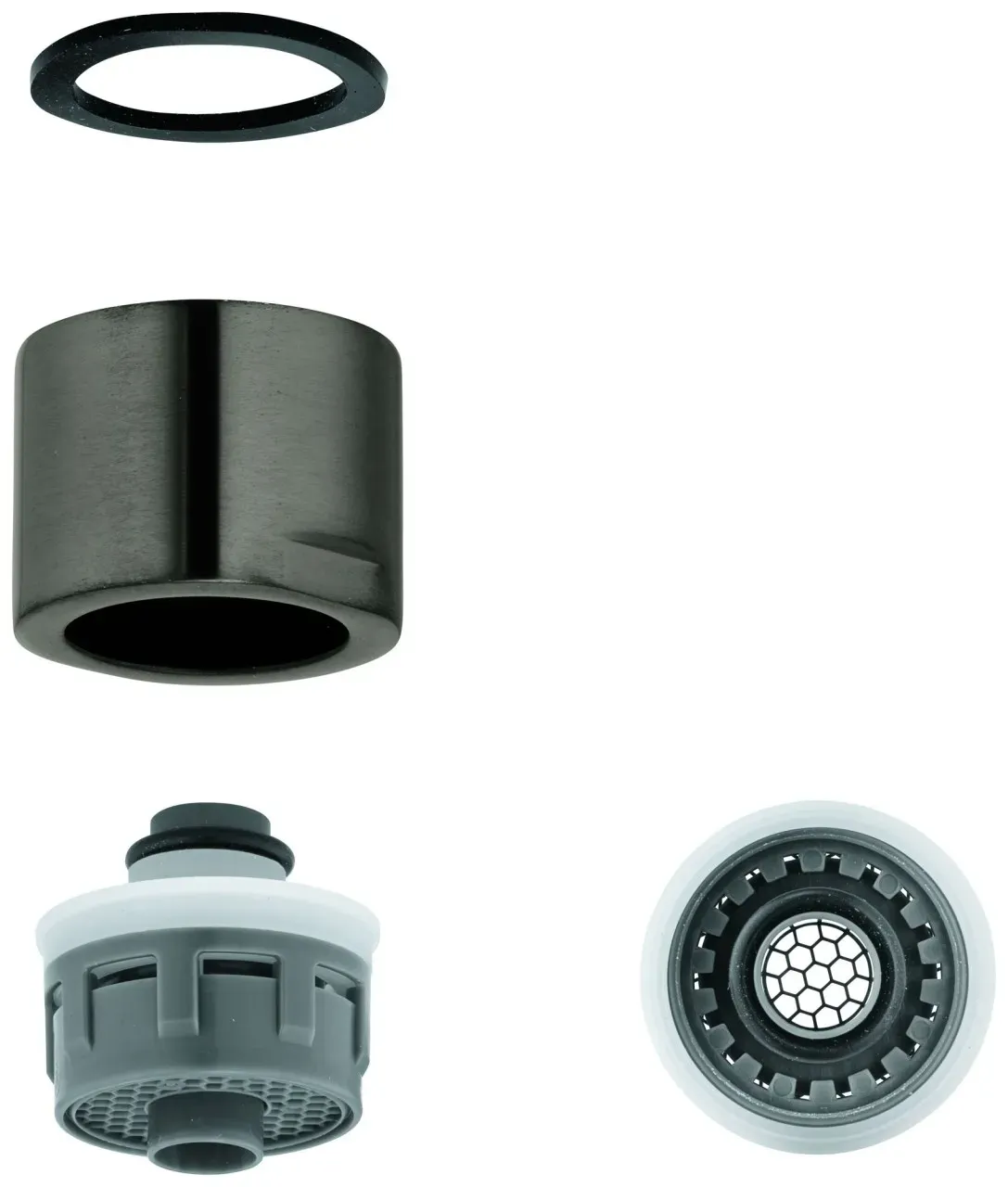 Grohe Mousseur 48343 Innengewinde M 28 x 1 hard graphite gebürstet, 48343AL0 48343AL0