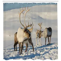 ABAKUHAUS Duschvorhang 175 x 200 cm blau