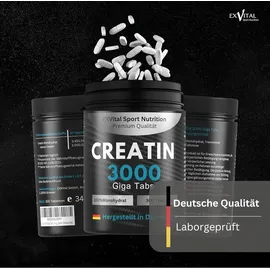 Exvital Creatin Monohydrat 3000 Tabletten 345 g