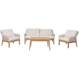 MCW Gartenlounge Set 4-tlg. Creme