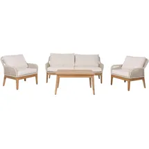 MCW Gartenlounge Set 4-tlg. Creme