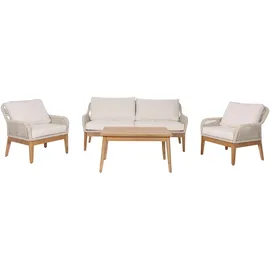 MCW Gartenlounge Set 4-tlg. Creme