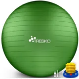TRESKO Gymnastikball Grün 75 cm