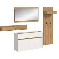 Xonox.home Drive 192x205x32 cm in weiß und Artisan Oak