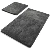Badteppich-Set (2-teilig) Rauch