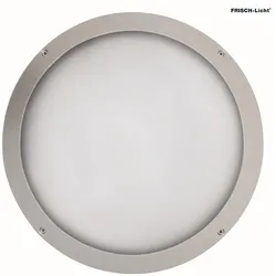 Frisch-Licht LED Außenwandleuchte Ø39,5cm, IP65, 16W, 4000K, 2300lm, rund, silber FL-AL20301.2384