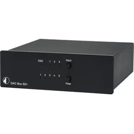 Pro-Ject Audio Systems DAC Box S2+, High End DAC mit 32bit und DSD256 Support (Schwarz)