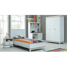 aea Jugendbett Kindermöbel Kinderbett Komplette Weiß Holz Set 4tlg Modern