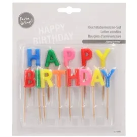 Papstar Buchstabenkerzen 8 cm 16 St. Festliche Deko